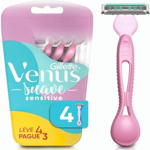 Aparelho de Depilação Venus Suave Sensitive 4 Unidades