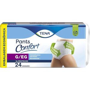 Roupa Íntima Tena Pants Confort G/EG Embalagem Econômica 24 Unidades
