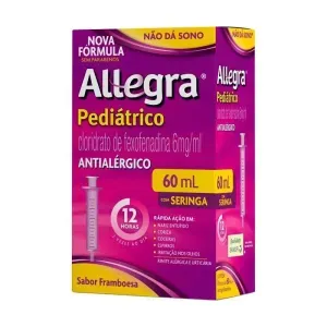 Allegra Pediátrico Framboesa Suspensão Oral 60ml