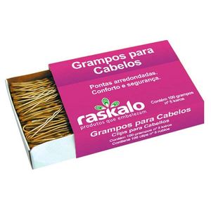 Grampo para Cabelo Raskalo 100 unidades Loiros N°5