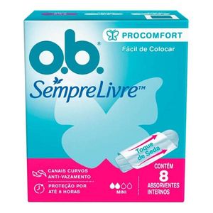 Absorvente Íntimo O B ProConfort Mini 8 Unidades