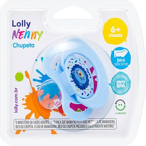 Chupeta Lolly Ortodôntica 4015 01 Azul Tamanho 2