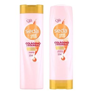 Kit Seda Shampoo Colágeno+Vitamina C + Condicionador 325ml