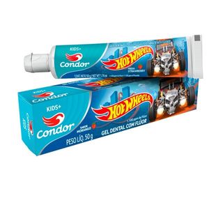 Gel Dental Infantil Condor Bambinos 3 Hot Wheels 50g