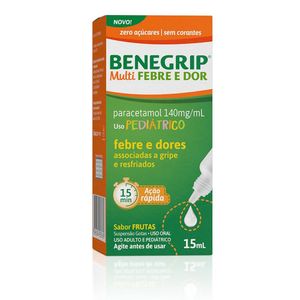 Benegrip Multi Gotas para Febre e Dor Hypera 15ml