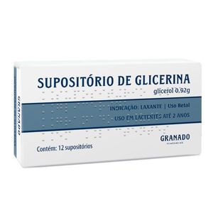 Supositório Granado 12 Suspensórios Glicerina Lactentes