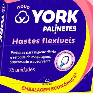 Hastes Flexíveis de Algodão Palinetes York 75 Unidades