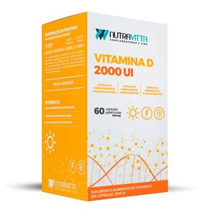 Nutravitta Vitamina D 2000UI 60 Cápsulas