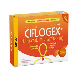 Ciflogex Laranja 3mg 12 Pastilhas