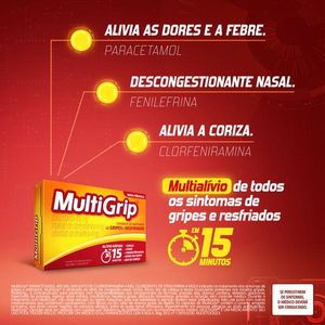 Multigrip 400mg 20 Cápsulas Duras