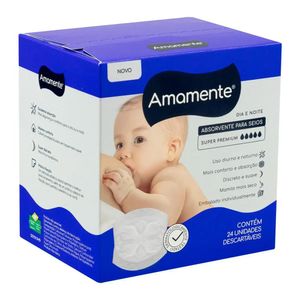 Absorventes para Seios Amamente Dia e Noite 24 Unidades