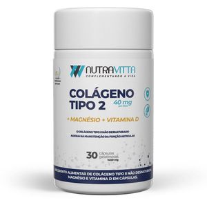 Nutra Vitta Colágeno Tipo 2 + Magnésio + Vitamina D 30 Cápsulas Sorocaps