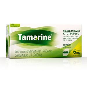 Tamarine Laxativo Fitoterápico Hypera 6mg 20 Cápsulas