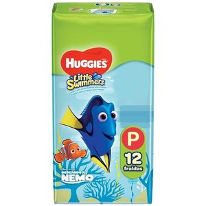 Fralda Huggies Piscina Little Swimmers P 12 Unidades