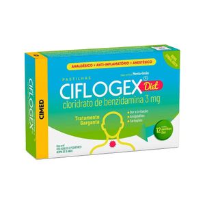 Ciflogex Diet Menta e Limão 3mg 12 Pastilhas