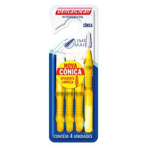 Escova Interdental Dentalclean 4 Unidades Cônica