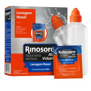 Rinosoro Alto Volume 30 Sachês + Frasco 250ml Farmasa