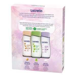 Kit Sabonete Líquido Íntimo Lucretin Fresh com 2 unidades de 200ml