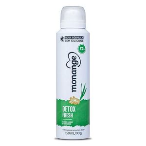 Desodorante Monange Feminino Detox Fresh Aerossol 150ml