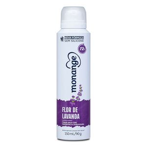 Desodorante Monange Feminino Flor de Lavanda Aerossol 150ml