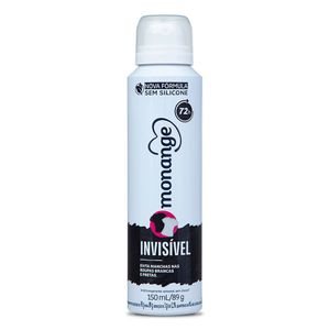 Desodorante Monange Feminino Invisible Aerossol 150ml