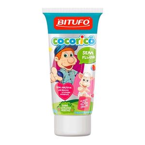 Gel Dental Bitufo Sem Fluor Cocoricó Tutti Frutti 90G