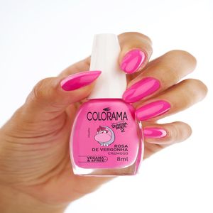 Esmalte Cremoso Rosa de Vergonha Divertidamente 2 Colorama 8ml