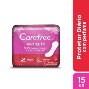 Carefree Protetor Diário Proteção com fragrância 15 unidades