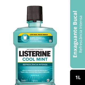 Enxaguante Bucal Listerine Cool Mint Refrescância Intensa 1L