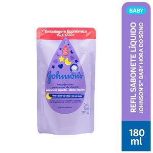Refil Sabonete Líquido Infantil Johnsons Baby Hora do Sono 180ml