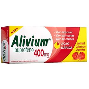 Alivium 400mg 8 Cápsulas Moles