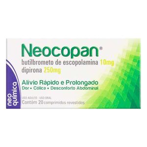 Neocopan Composto 10mg + 250mg 20 Comprimidos Revestidos