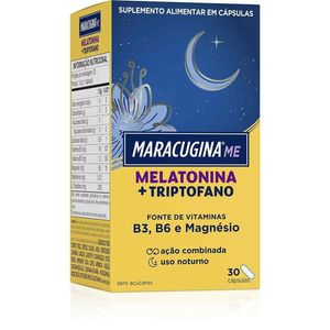 Maracugina Com Melatonina + Triptofano Hypera 30 Cápsulas