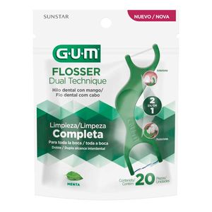 Fio Dental Gum 20 Unidades Flosser Dual Technique