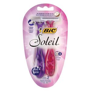 Aparelho Para Depilação Bic Soleil Rosa com 2 Unidades