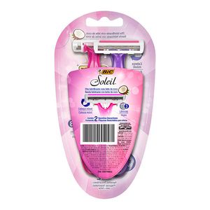 Aparelho Para Depilação Bic Soleil Rosa com 2 Unidades