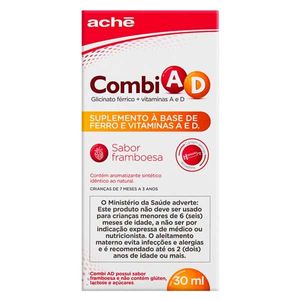 Combi A e D Framboesa Solução Oral 30ml