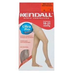 Meia Kendall Calça Média Compressão Sem Ponteira Grande Mel