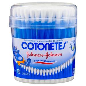 Hastes Flexíveis Johnson & Johnson Cotonetes 150 Unidades