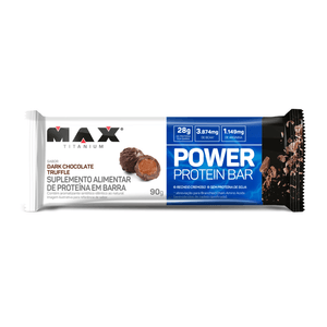 Barra De Proteína Power Protein Bar 90g Dark Chocolate Truffle Maxtitanium