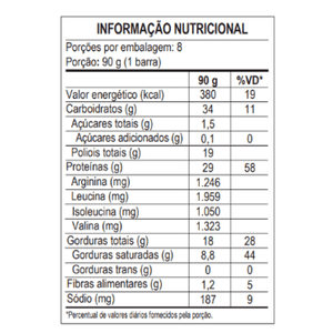 Barra De Proteína Power Protein Bar 90g Milk Caramelo Maxtitanium