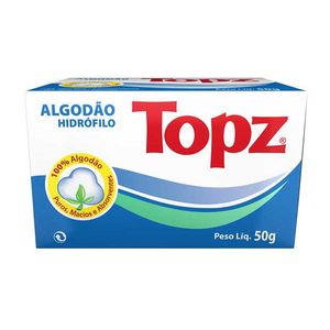 Algodão Hidrófilo Topz Rolo 50g