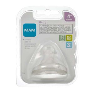 Bico de Mamadeira Mam 3 4+ Meses 1 Unidade