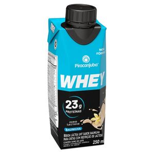 Bebida Láctea Piracanjuba Whey Baunilha Zero Lactose 250ml