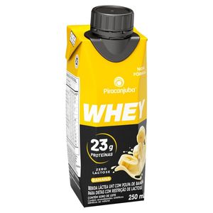 Bebida Láctea Piracanjuba Whey Banana 250ml