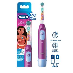 Escova Dental Elétrica Infantil Oral-B Disney Princess com Pilha
