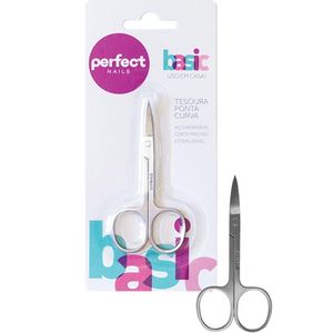 Tesoura Para Unhas Perfect Nails Basic Ponta Curva