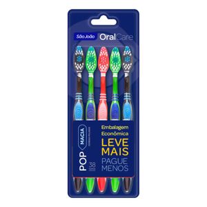 Escova Dental São João Popmax Macia 5 Unidades