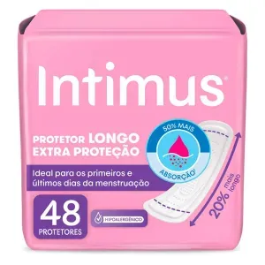 Protetor Diário Intimus Longo Extra Proteção 48 Unidades