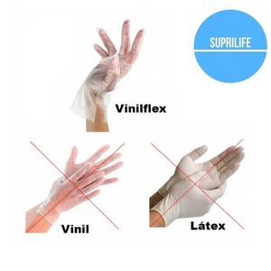 Luvas Vinilflex Bompack S/ Pó GG 100 unidades